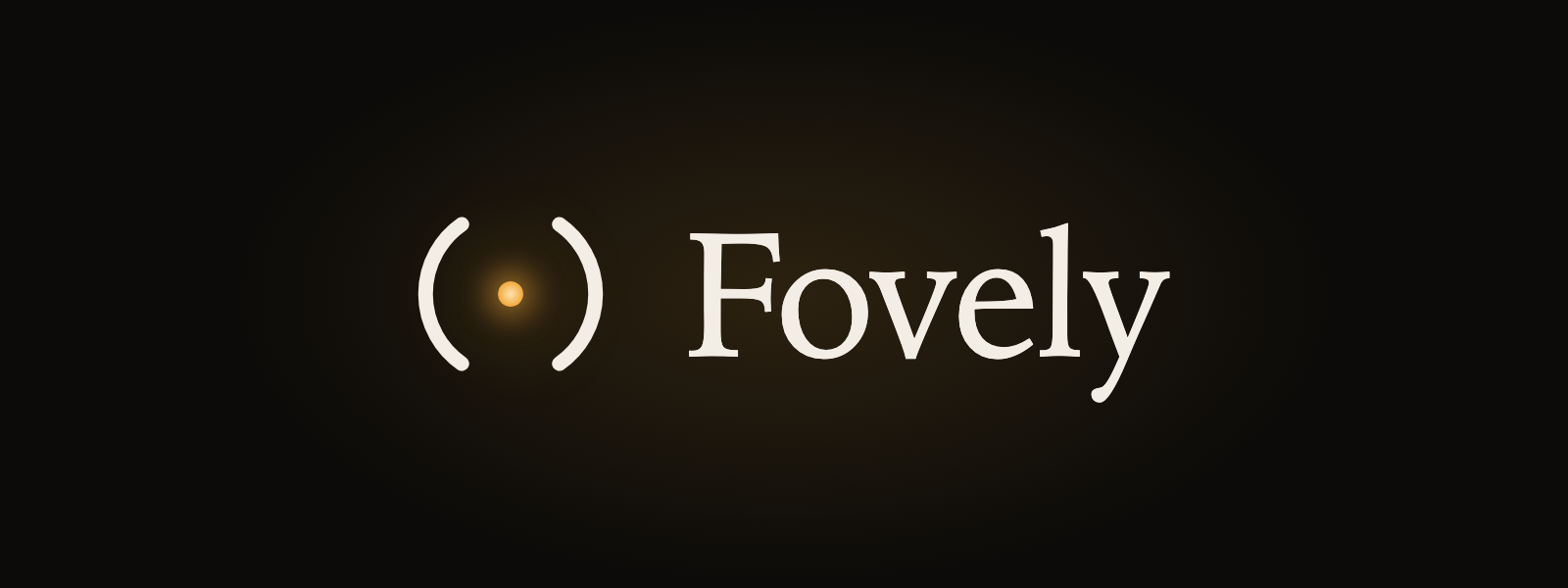 Fovely logo on dark